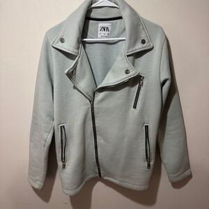 Light Mint Green Zara Jacket (Size Large)